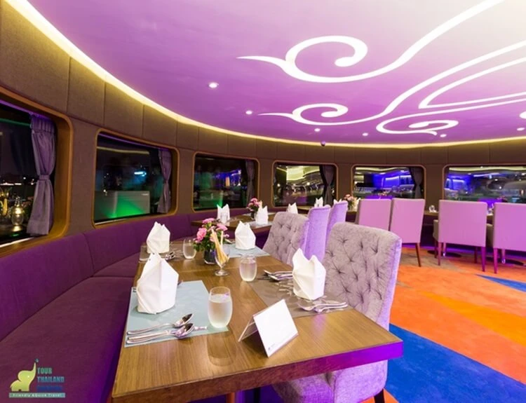 wonderful_pearl cruise setting table โต๊ะดินเนอร์เรือวันเดอร์ฟูลเพิร์ล