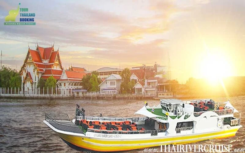 ผู้คนมากหมาย; กินอาหารบนเรือ; ห้องรับปีระทานอาหาร; พืนไม้; ความเป็นไทย; Horizon Cruise;