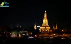 riverside seafood cruise Bangkok วัดอรุณยามค่ำ