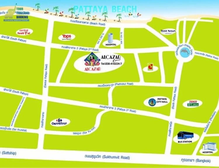 แผนที่ อัลคาซ่า โชว์