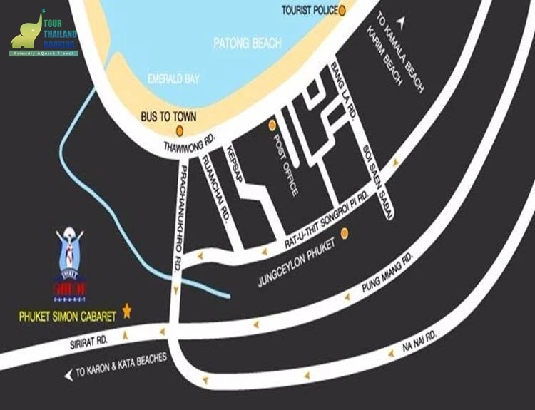 แผนที่เดินทางมายังไซม่อนคาบาเร็ต