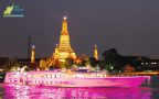 ห้องรับปีระทานอาหาร; ท้องเรือ; ผู้คนมากหมาย; wonderfulpearl; ล่องเรือเจ้าพระยา; ท่องเทียว; กินอาหารบนเรือ;
