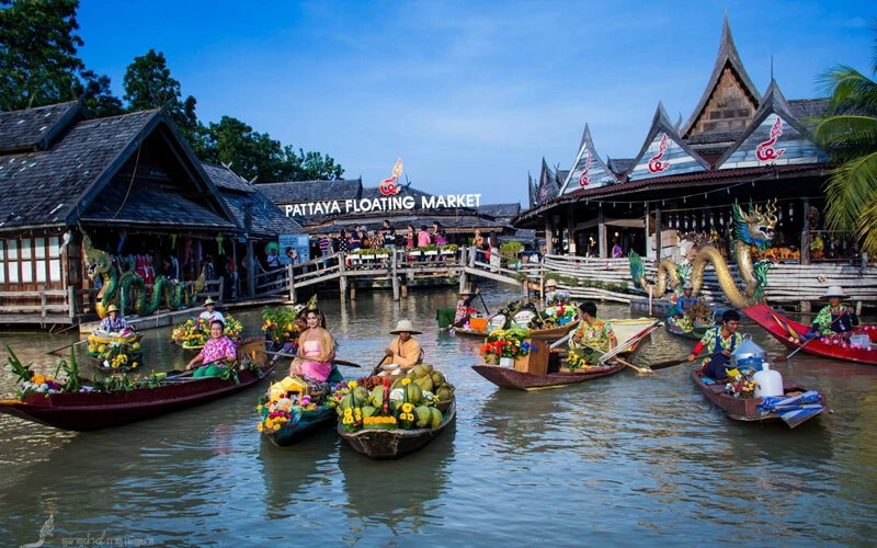 ตลาดน้ำพัทยา; ที่เที่ยวพัทยา; Pattaya Floating Market;