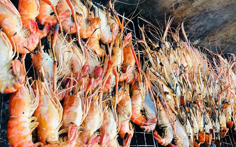 กุ้งเผา