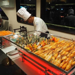 Alangka Cruise Bangkok river , sushi bar